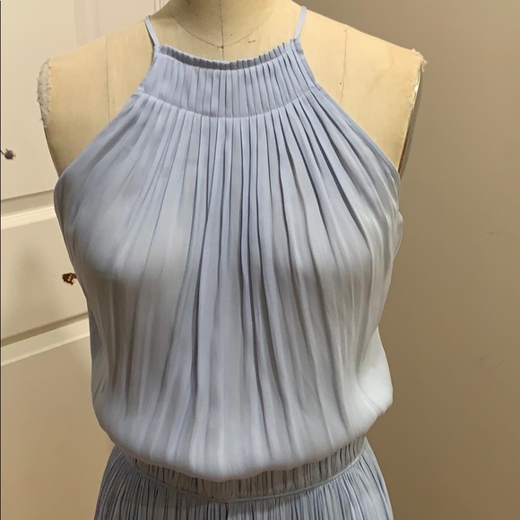 Pleated Flounce Blouson Mini Cocktail Dress - Picture 6 of 6